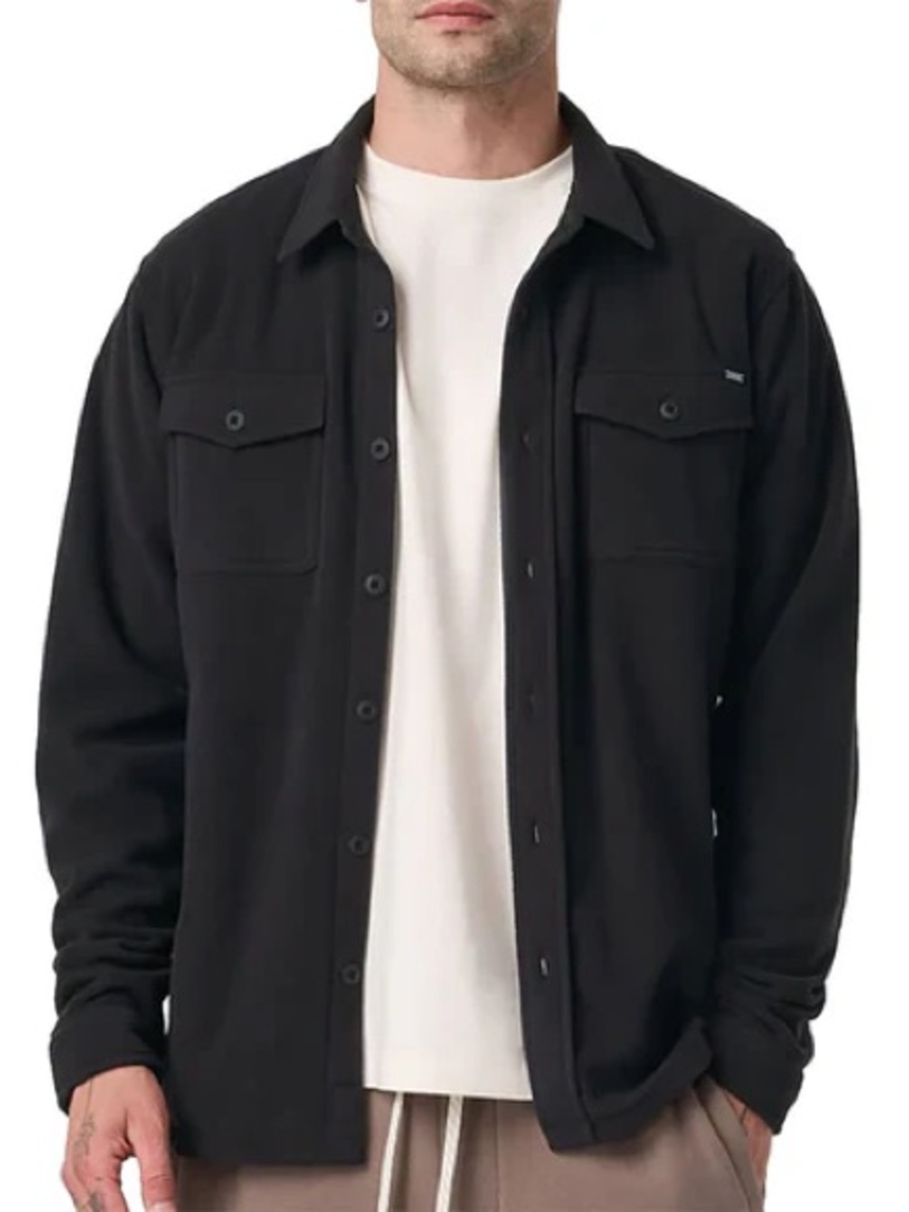 Vuori Men's Aspen Shirt Jacket Black Size L